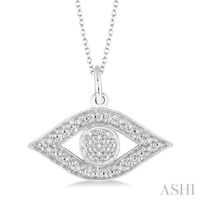 SILVER EYE DIAMOND FASHION PENDANT