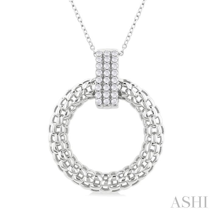 BOLD CIRCLE DIAMOND FASHION PENDANT