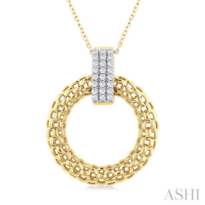 BOLD CIRCLE DIAMOND FASHION PENDANT