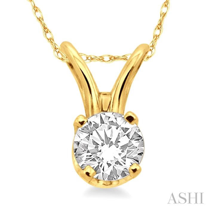 ROUND SHAPE DIAMOND SOLITAIRE PENDANT