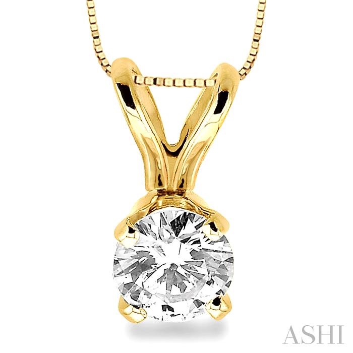 ROUND SHAPE DIAMOND SOLITAIRE PENDANT