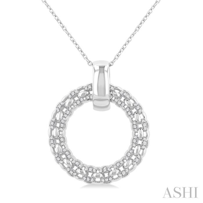 BOLD CIRCLE DIAMOND FASHION PENDANT