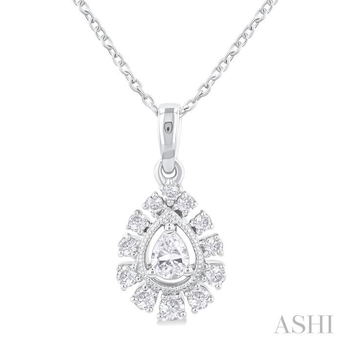 PEAR SHAPE DIAMOND PENDANT