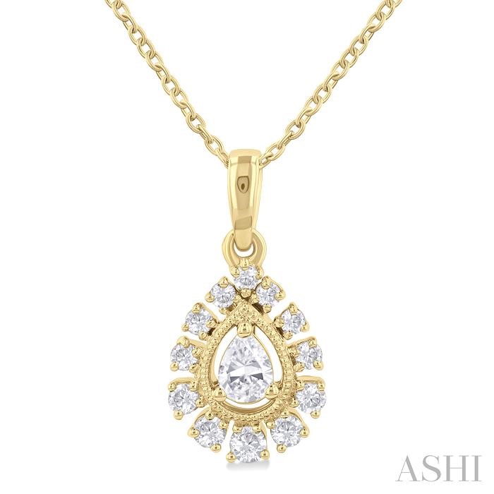 PEAR SHAPE DIAMOND PENDANT