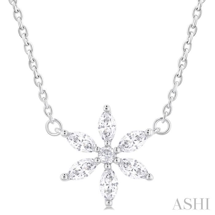 FLOWER DIAMOND FASHION PENDANT