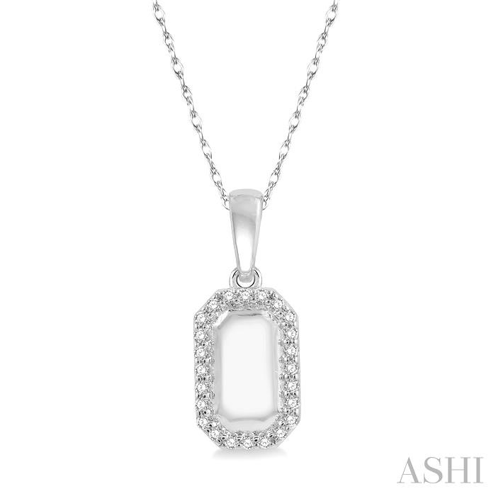 DOG TAG DIAMOND PENDANT