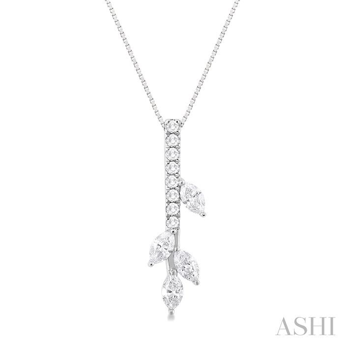 MARQUISE SHAPE DIAMOND FASHION PENDANT