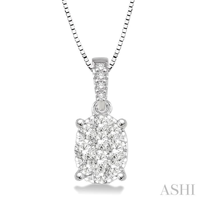 OVAL SHAPE LOVEBRIGHT ESSENTIAL DIAMOND PENDANT