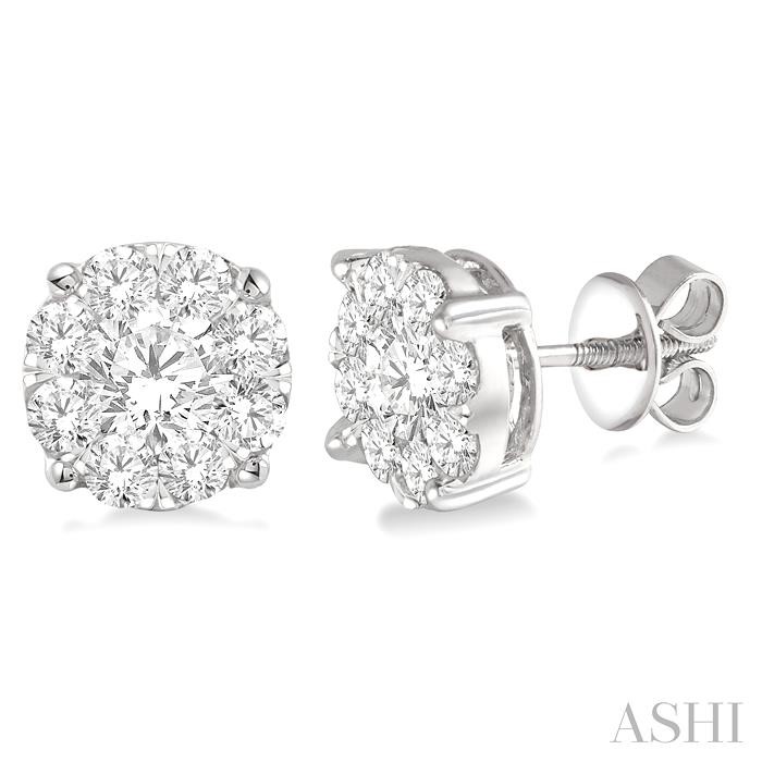 ROUND SHAPE LOVEBRIGHT ESSENTIAL DIAMOND STUD EARRINGS