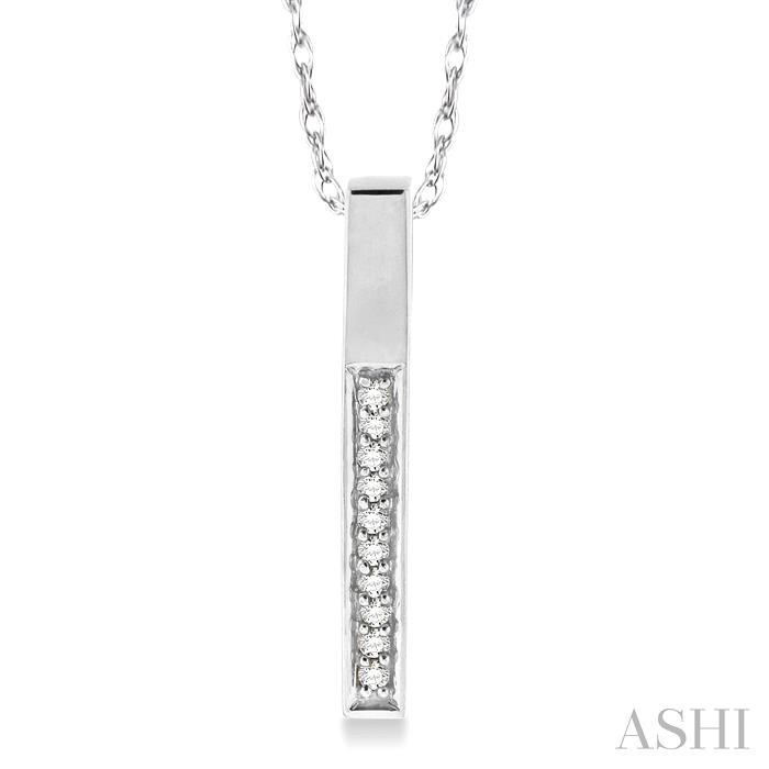 VERTICAL BAR DIAMOND PENDANT