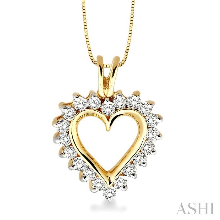 HEART SHAPE DIAMOND FASHION PENDANT