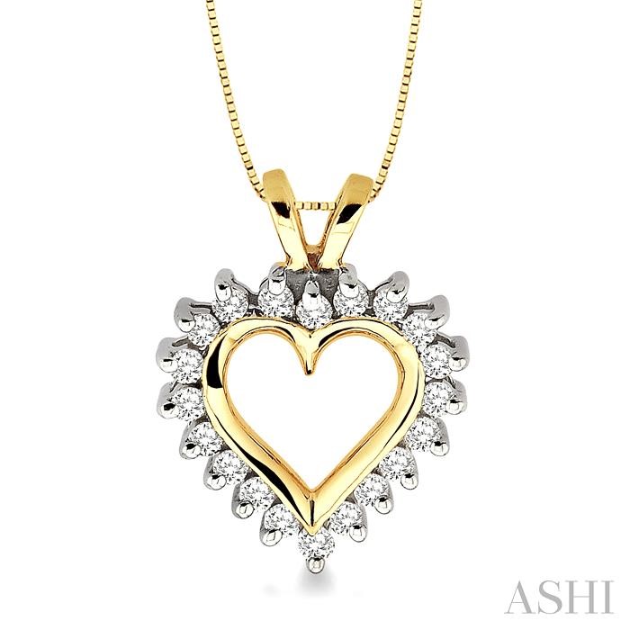 HEART SHAPE DIAMOND FASHION PENDANT