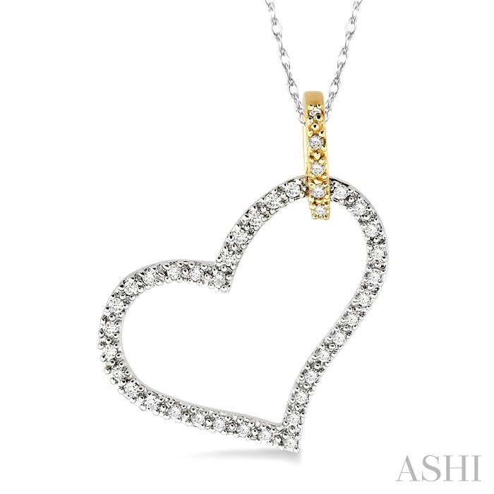 HEART SHAPE DIAMOND FASHION PENDANT