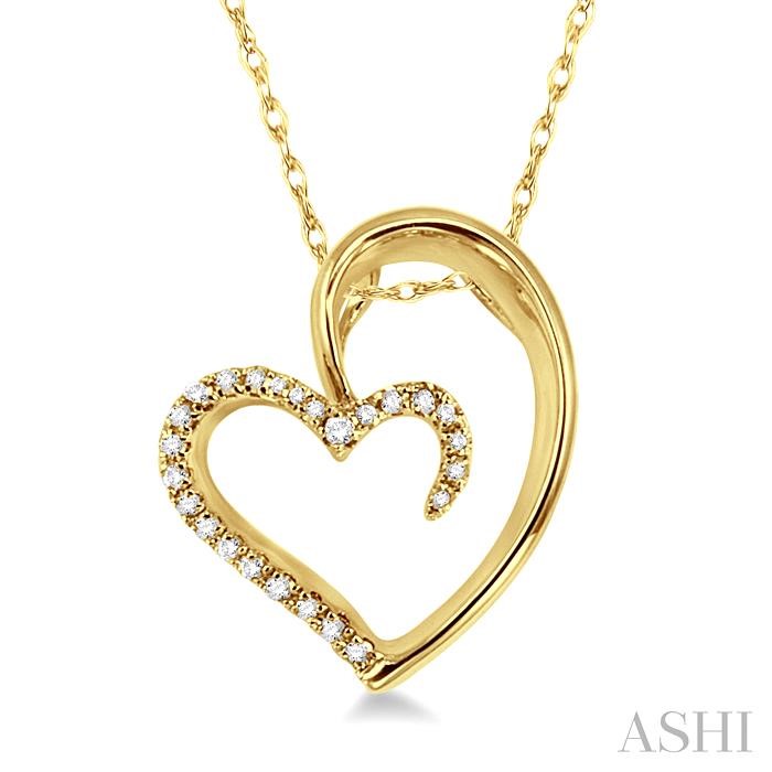 HEART SHAPE DIAMOND FASHION PENDANT