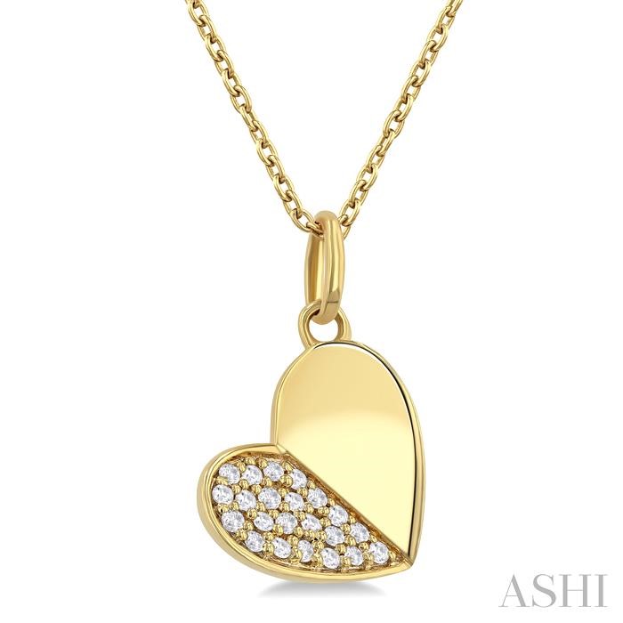 HEART SHAPE DIAMOND FASHION PENDANT