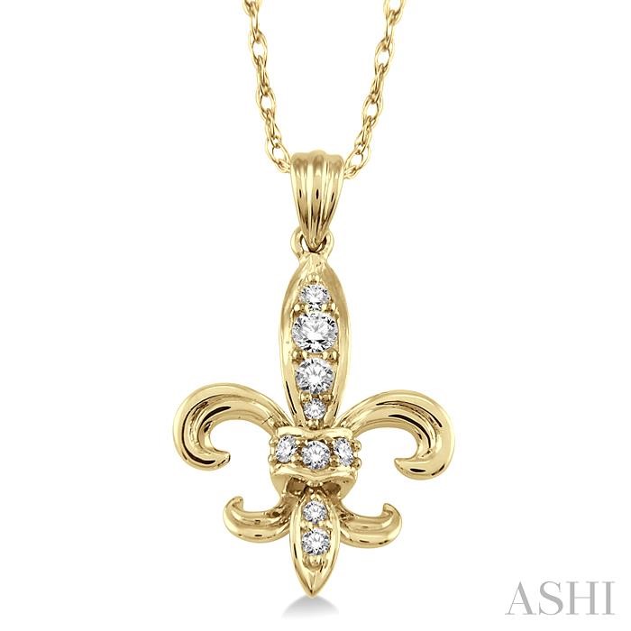 FLEUR DE LIS DIAMOND PENDANT