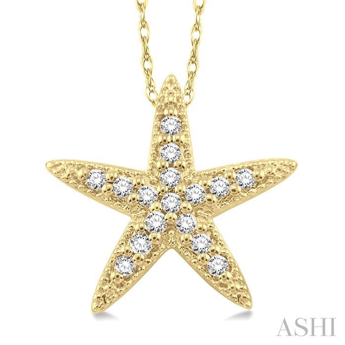 SEA STAR DIAMOND FASHION PENDANT