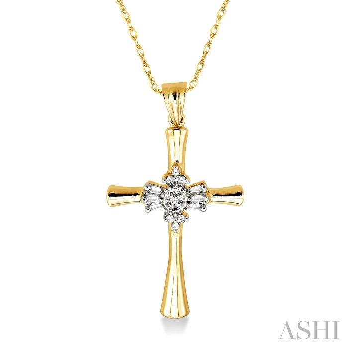 CROSS DIAMOND PENDANT