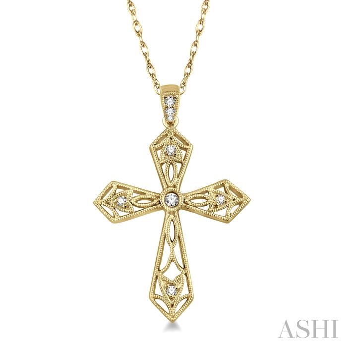 CROSS DIAMOND FASHION PENDANT