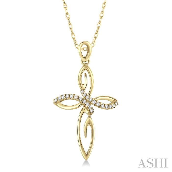 CROSS DIAMOND FASHION PENDANT