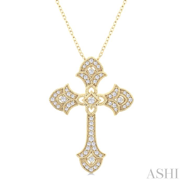 CROSS DIAMOND FASHION PENDANT