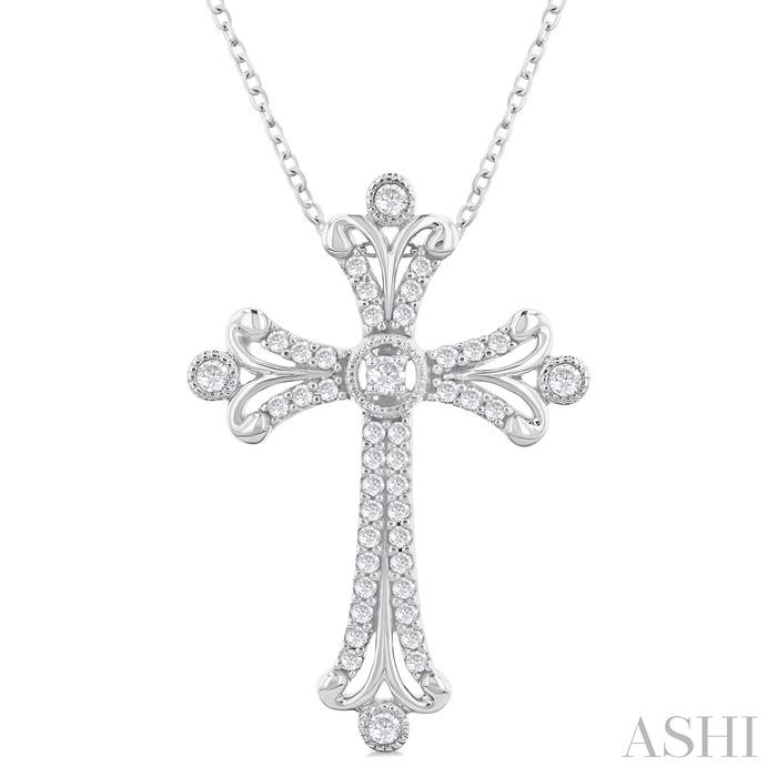 CROSS DIAMOND FASHION PENDANT