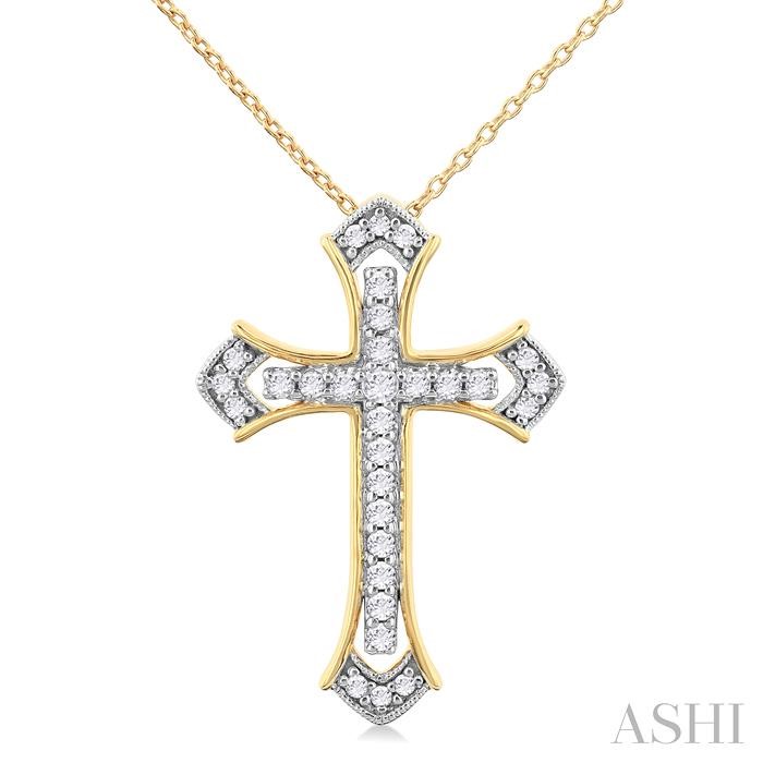 CROSS DIAMOND PENDANT