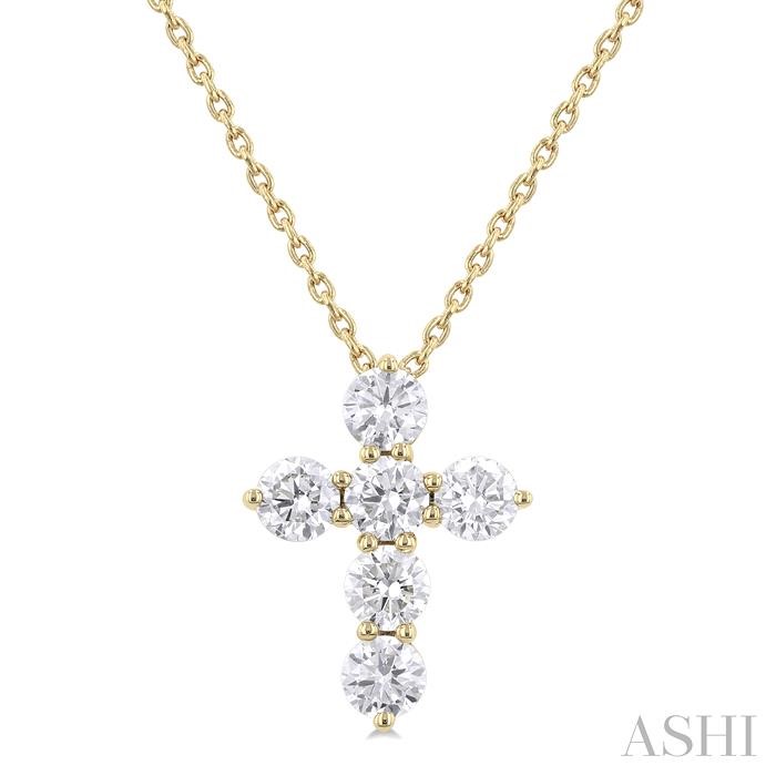 CROSS DIAMOND FASHION PENDANT