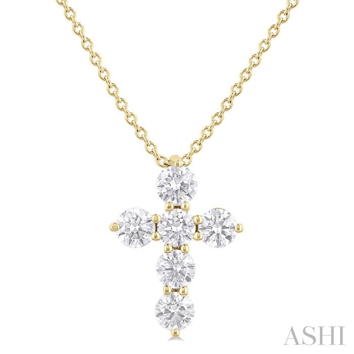 CROSS DIAMOND FASHION PENDANT