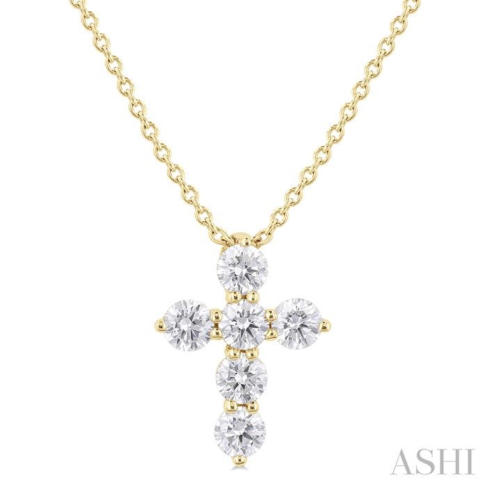 CROSS DIAMOND FASHION PENDANT