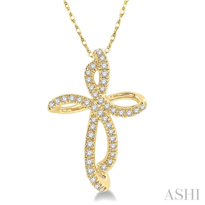 CROSS DIAMOND FASHION PENDANT