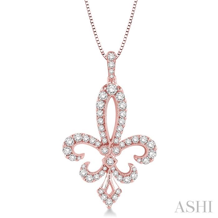 Fleur De Lis Diamond Pendant