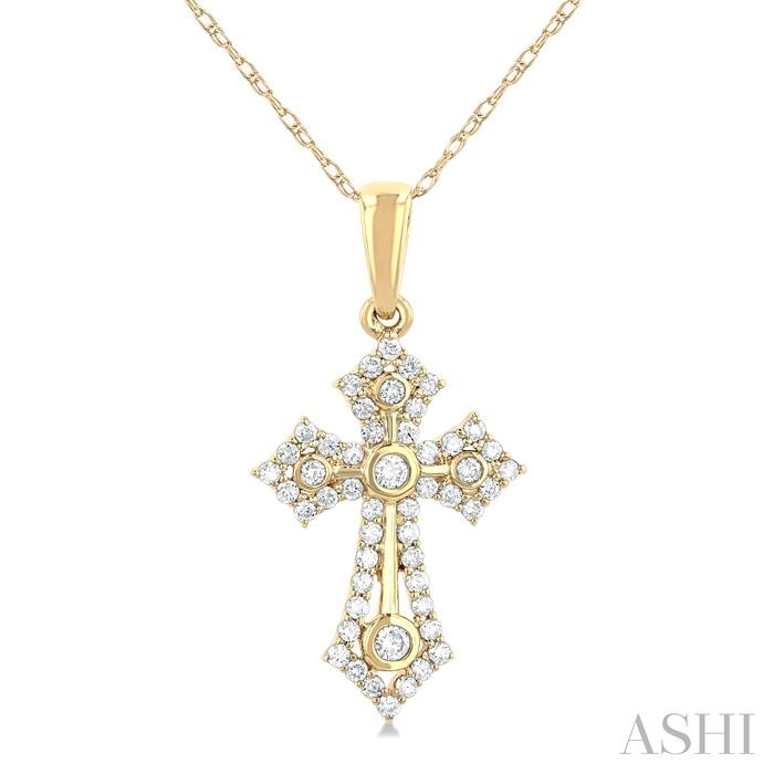 CROSS DIAMOND FASHION PENDANT