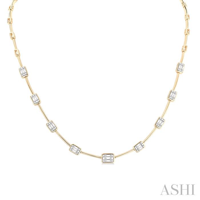 FUSION DIAMOND BAR NECKLACE
