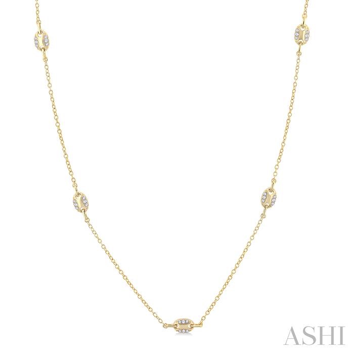 MARINER LINK DIAMOND STATION NECKLACE