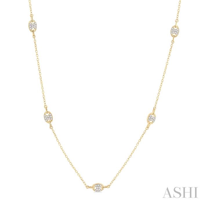 MARINER LINK DIAMOND STATION NECKLACE