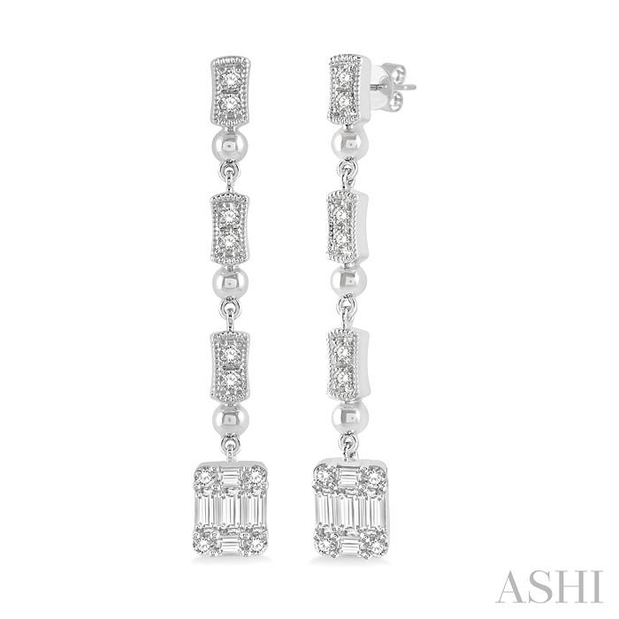 FUSION DIAMOND LONG EARRINGS