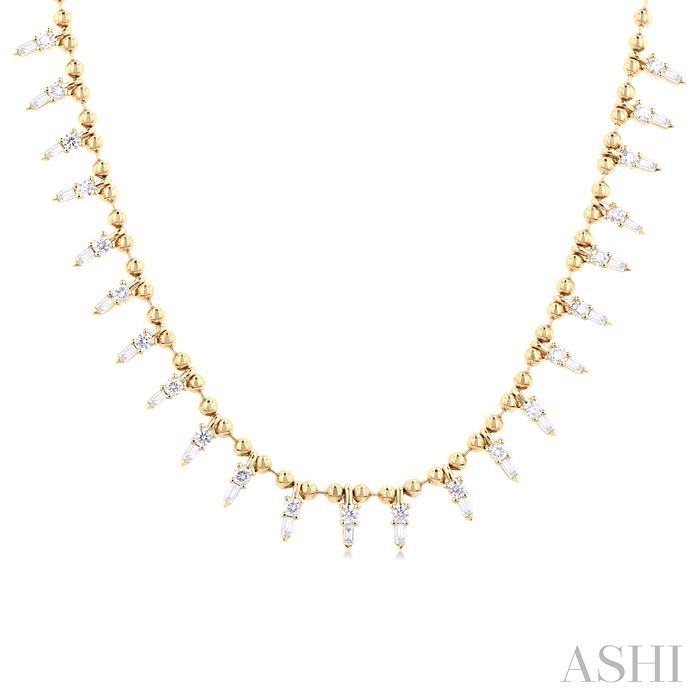 SPIKE DIAMOND FASHION NECKLACE