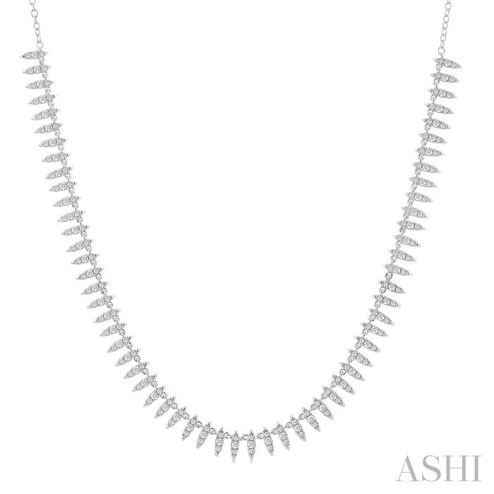 SPIKE DIAMOND FASHION NECKLACE