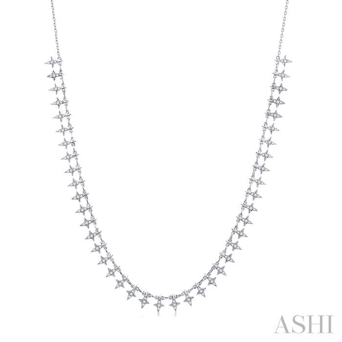 SPIKE DIAMOND FASHION NECKLACE