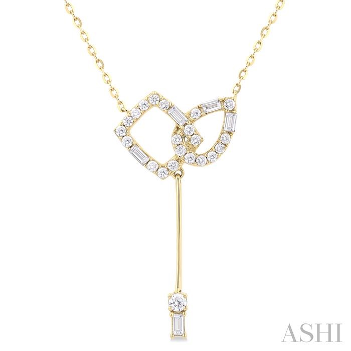 GEOMETRIC DIAMOND FASHION NECKLACE