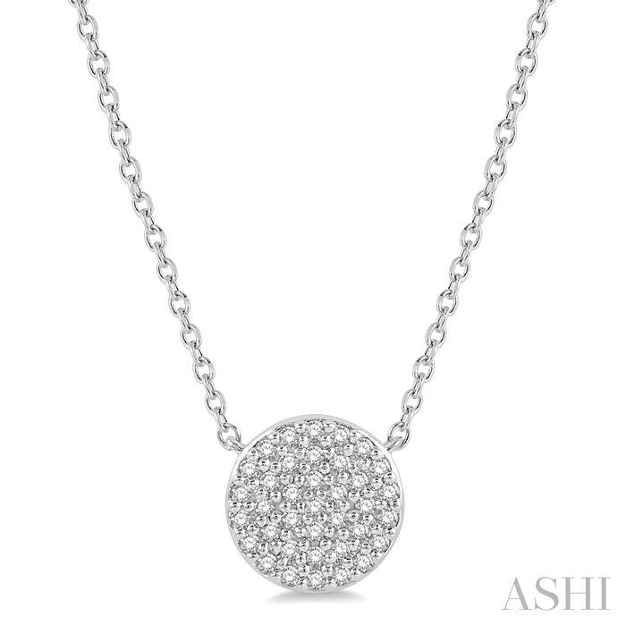 DISC PETITE DIAMOND FASHION PENDANT