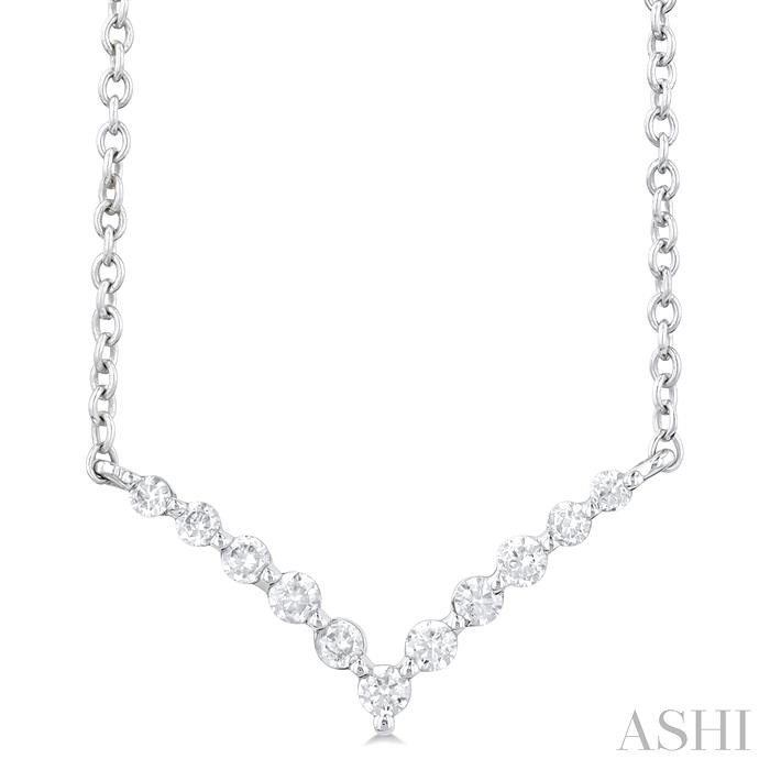 CHEVRON PETITE DIAMOND NECKLACE