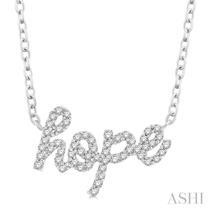 SCRIPT 'HOPE' DIAMOND NECKLACE