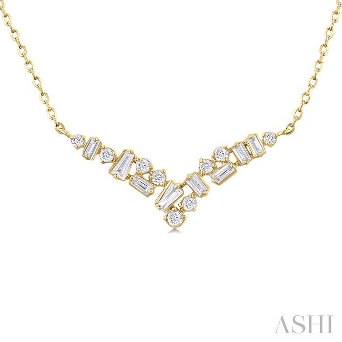 SCATTER DIAMOND FASHION NECKLACE