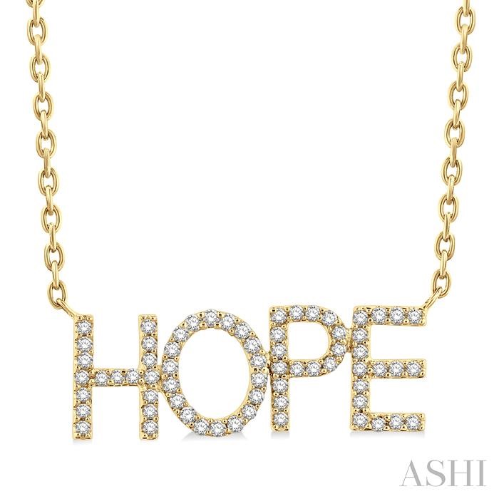 BLOCK 'HOPE' DIAMOND NECKLACE