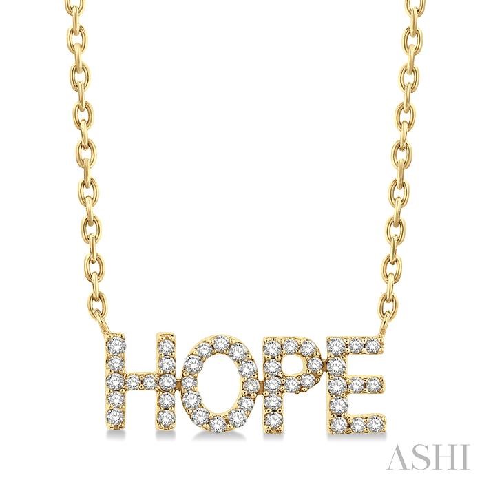 BLOCK 'HOPE' DIAMOND NECKLACE